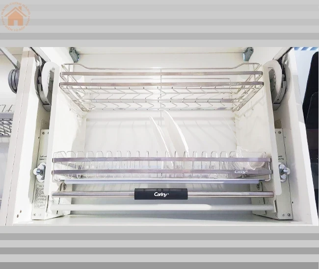 Hình ảnh Giá bát nâng hạ Cariny KD24CI600, inox 304 điện hóa, kt600